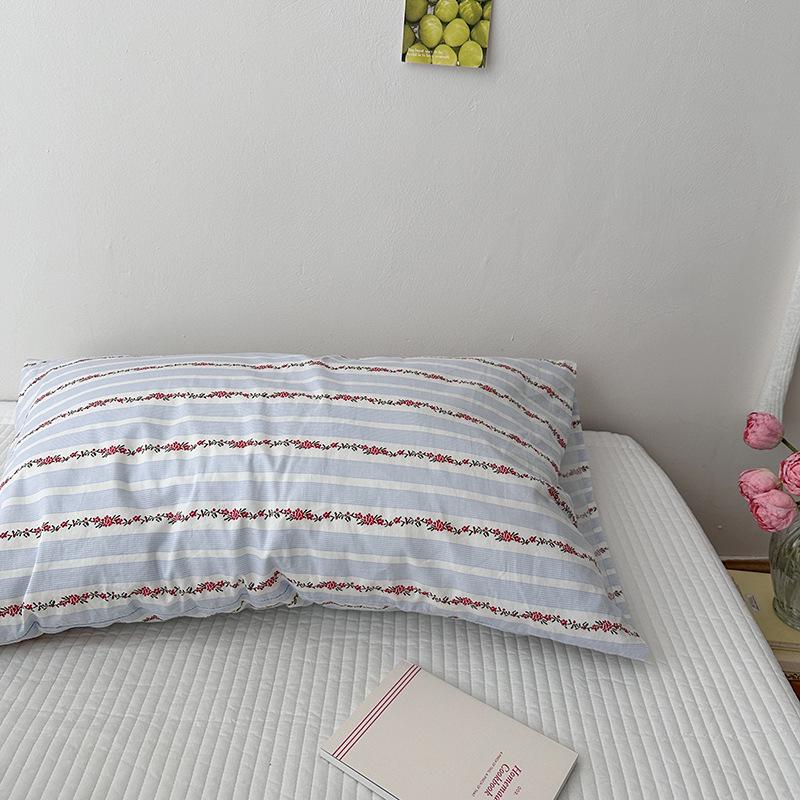 Korean Style 60s Cotton Floral Pillowcase 48x74cm - Single Piece