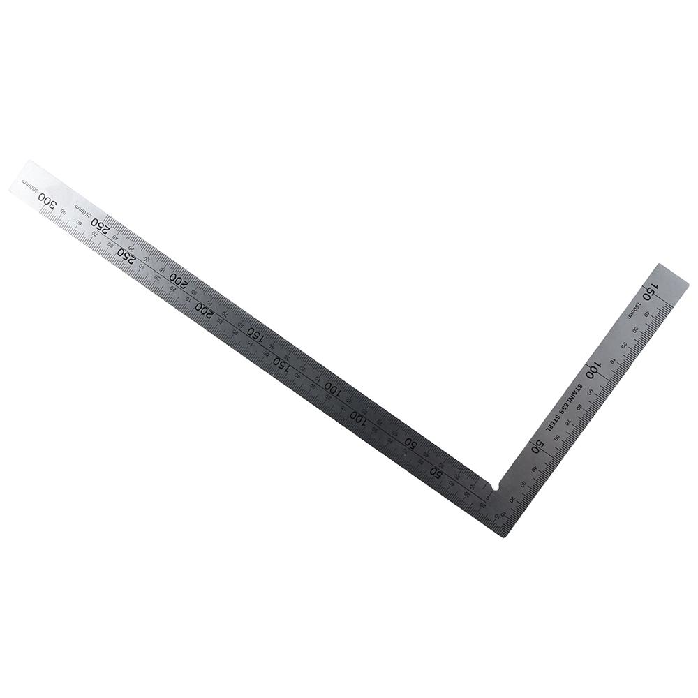 Metal Measuring Tool Double Sided Squares Graduations Measurement Metric Imperial Stainless Steel