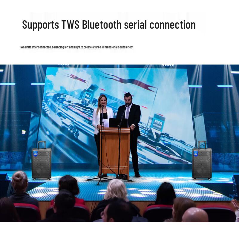 Philips SD170PRO 12-inch Portable Bluetooth Karaoke Speaker CN plug (adapter included)