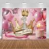 1. Geburtstag Party Dekorationen Rosa Gold Ballons Glitzer Hintergrund Banner Neugeborenen Kulisse Zubehör Fotografie Requisiten Kinder Geschenk