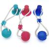 Dog Molar Chew Toy Ball With Suction Cup - Rubber Dental Care Puppies Adult Dogs