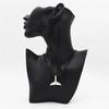 Fashion Antique Silver Color Animal Whale Tail Charm Pendant Leather Cord Chain Necklace for Men Women Unique Jewelry Gifts