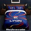 Lyon FC Design Bed Bedding Set 1 Duvet Cover + 2 Pillowcases Soft Breathable Household Bed Linens
