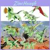 8 Stück Fluoreszierende Jura-Dinosaurier-Bausteine für Kinder Ungiftiges und sicheres Material