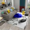 Colorful Rose Carpet Romantic Flower Mat Area Rugs Home Decor for Bathroom Entrance Non-Slip Floor Mat Living Room Bedroom Rugs