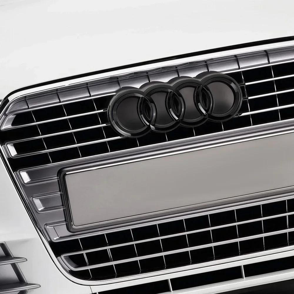 Náhradní samolepka loga přední mřížky vozu, znak na zadní kufr pro Audi A6 A3 A4 A5 A6 Q2L Q3 Q5 Q7 Q8 R8 S4 S8 S7 RS5 RS8 RS6
