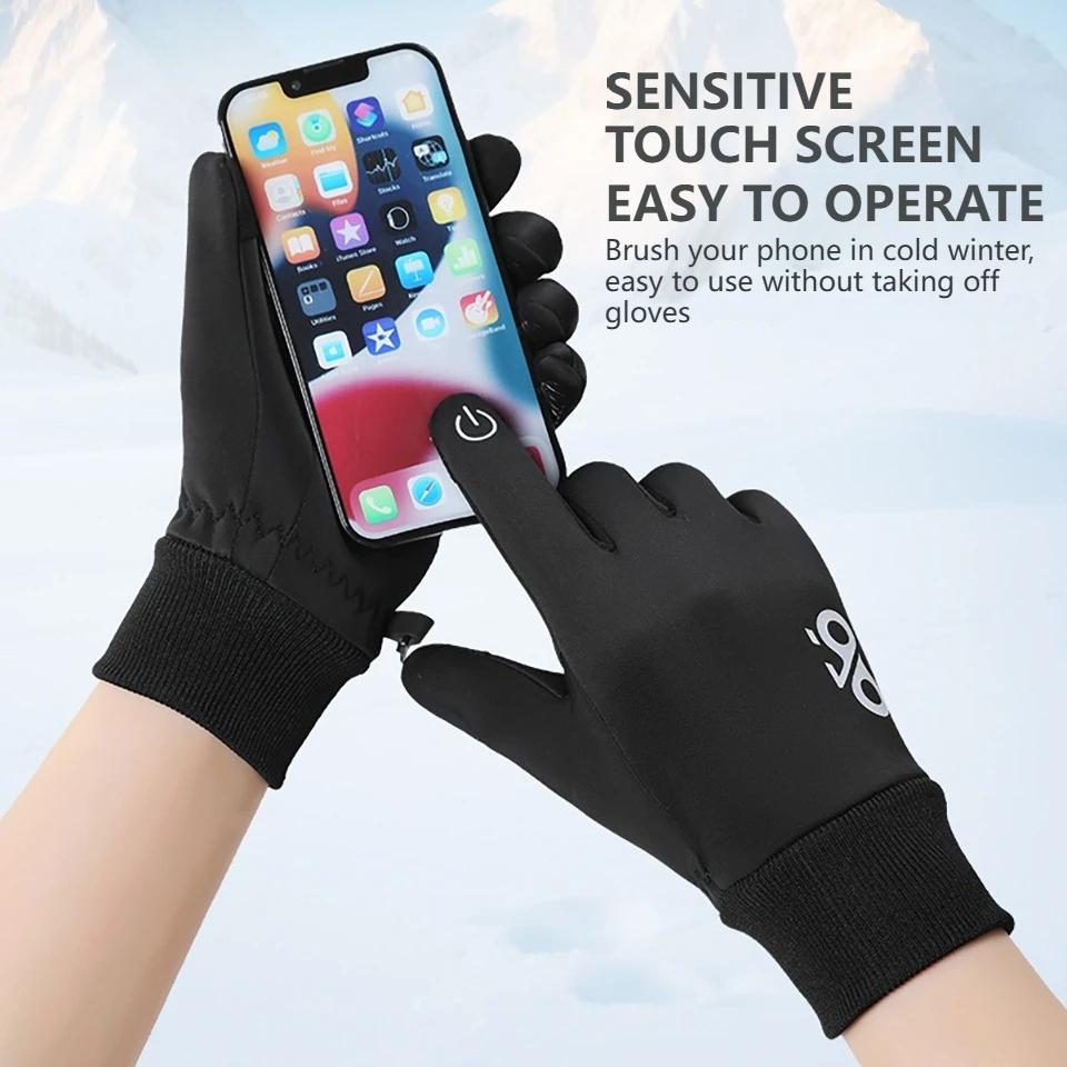 Kids Winter Gloves Boys Girls Touchscreen Anti-Slip Soft Warm Gloves Cycling Running Sports Outdoor Thermal Fleece