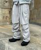 Keullako Corduroy Parachute Wide Balloon Pants (Light Gray)