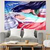 Inuyasha & Kagome Tapestry for Bedroom Aesthetic Classroom Tapestries Wall Hanging for Living Room Dorm Office,Ideal Creative Gift