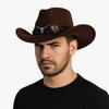 Cow Head Cowgirl Jazz Hat Wide Brim Visor Caps Punk Knight Hat  Outdoor