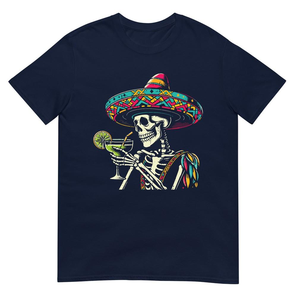 Mexican Skeleton Sombrero Cinco De Mayo Mexican Fiesta Party Tshirt S
