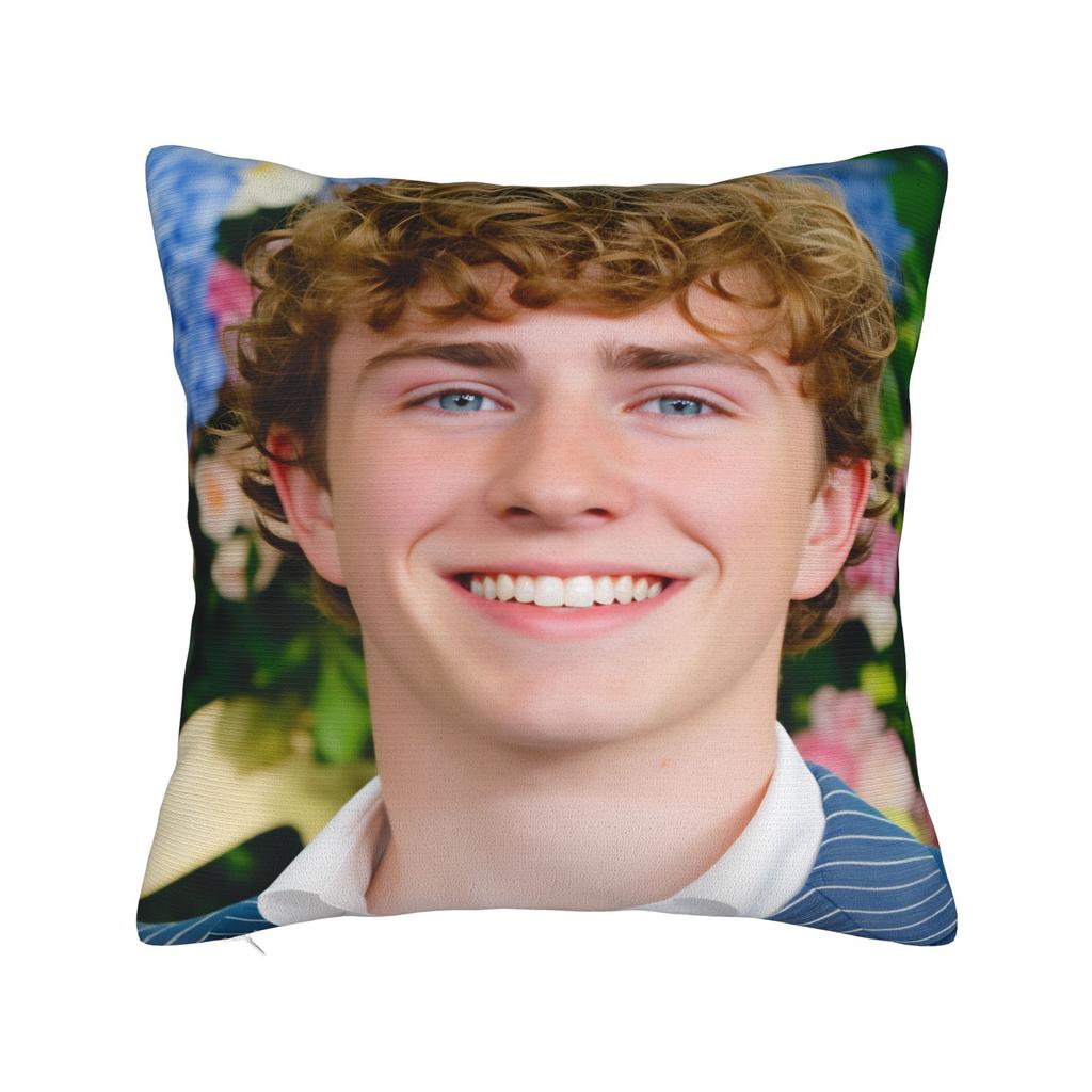 Walker Scobell Pillow Case  Square Pillow Cover For Sofa Bedroom Home Decor Kawaii Cushion Cover