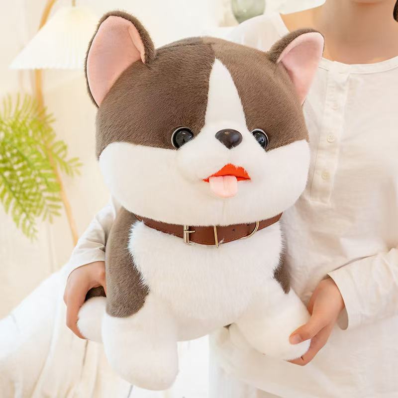 25/35cm Glückshund Puppe Stofftier Plüschtier Handgemachte Puppe Cartoon Anime Niedliches Kissen Kissen Lustiges Kindergeburtstagsgeschenk Puppe