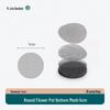 Ceramic Dark Grey Flower Pot Mesh Pad - Extra Large, Breathable & Insect-Resistant