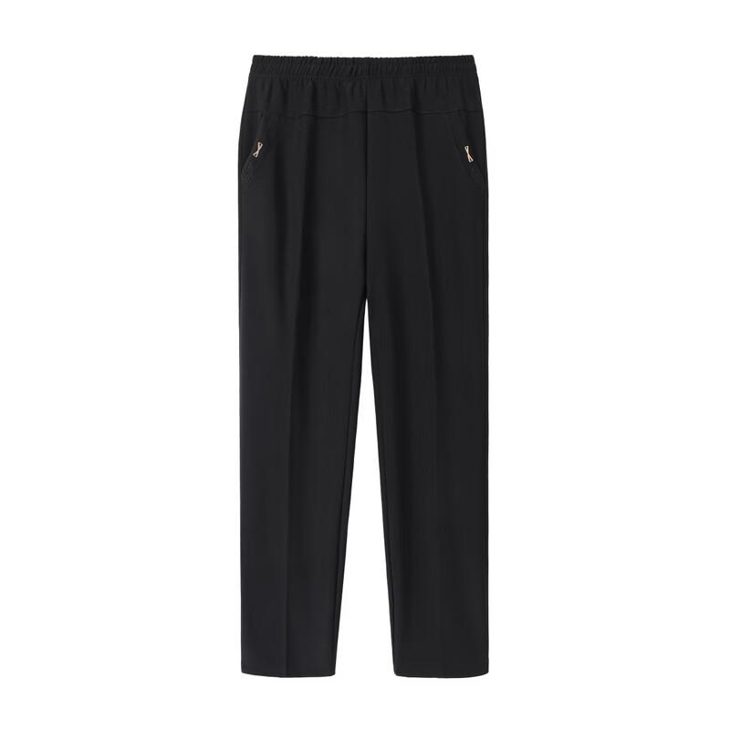 TUCANO Women's Elastic Waist Straight-Leg Trousers for Seniors