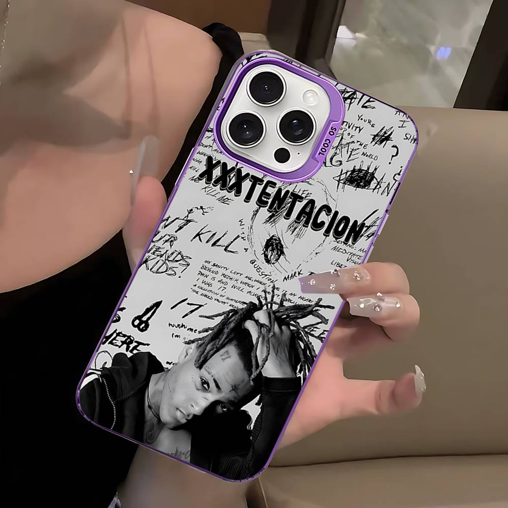 Rapper X-XXXTentacionS Phone Case For IPhone 16 15 14 13 12 11 17 Pro MAX Plus Pro Matte Shockproof Cover