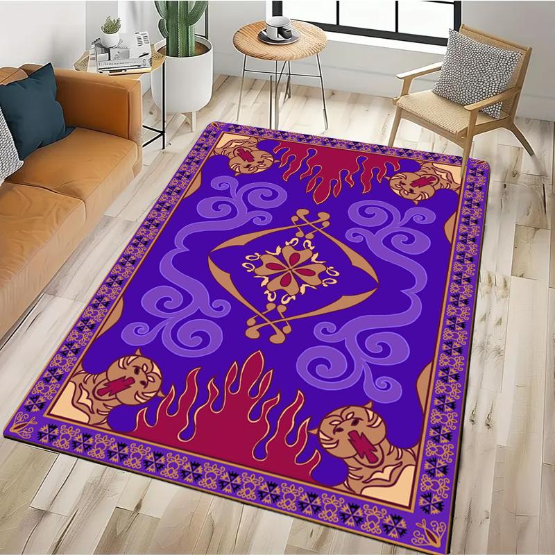 Aladdin Pattern Door Mat Carpet for Living Room Sofa Washable Bedroom Kitchen Hallway Home Decoration Sofa Table Kids Area Rugs