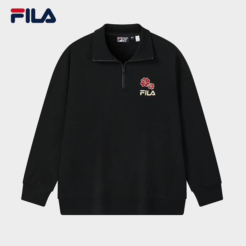 FILA Unisex Half-Zip Begonia Flower Pullover Hoodie