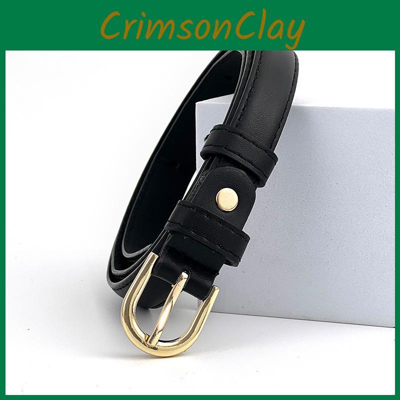 Leather Belt Vintage Women Versatile Decorative Waistband Casual Jeans Strap