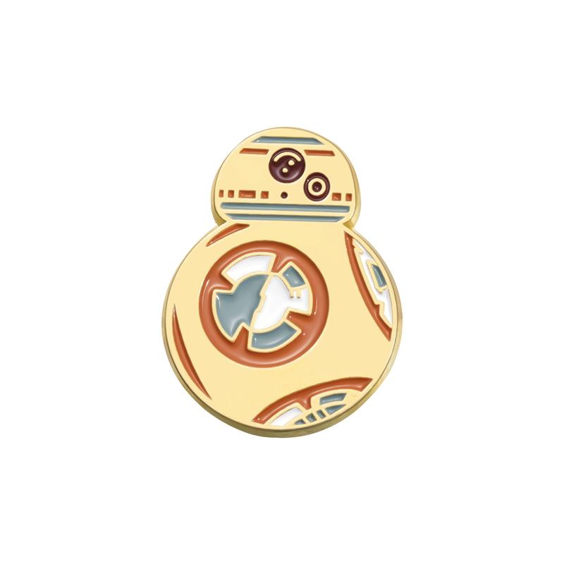 Cartoon Alien Geometric Brooch Creative Launcher Shape Badge Pin Backpack Clothes Decoration