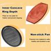 Bbq Grilled Plate Round Gousehold Baking Raosting Pan Wooden Tray Kitchen Pan Korean Cast Iron Barbecue Pot Fried Striped Steak