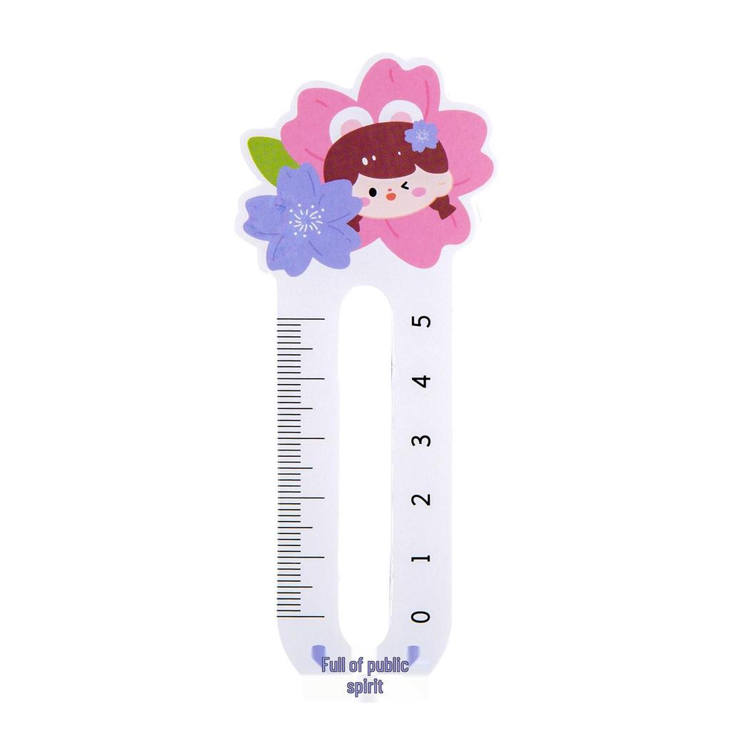 Cartoon Ruler Bookmark - Cute Stationery Gift for Elementary Students