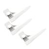 40Pcs Hair Parting Selecting Tool Alloy Polished Effortless Use Braiding Sectioning Ring Finger Tool for Wig Extension Dreadlock Silver