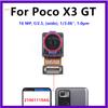 Front Rear Camera For Xiaomi Poco X3 Pro NFC GT Facing Frontal View Selfie Backside Flex Small Back Camera Module Parts Macro