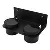 Oil Dual Funnel Holder Carbon Steel Wall Mount Fluid Drain Oil Funnel Storage Rack Kit with 2 Plastic Removable Drip