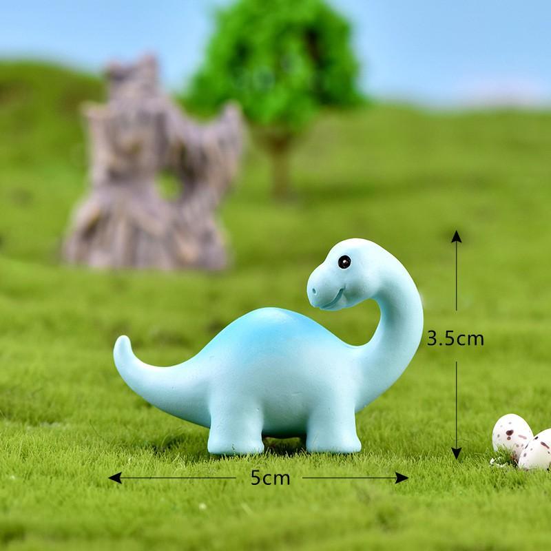 4Pcs/set Dinosaur Animal Miniatures Resin Ornaments Diy Fairy Garden Decoration Moss Terrarium Micro Landscape