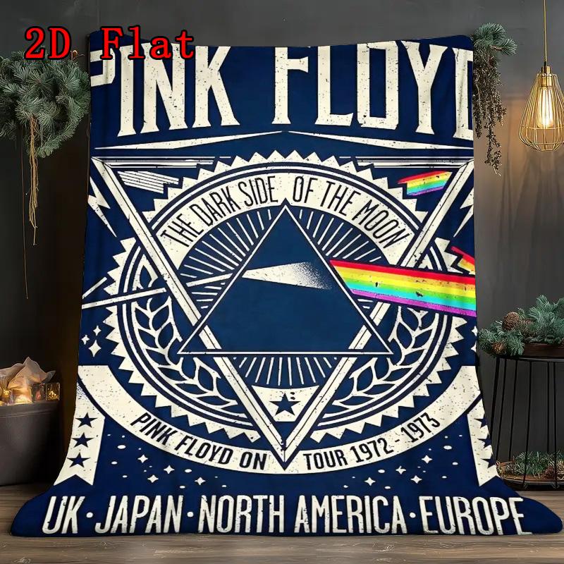 Pink Folrd 2D Flat Pattern Flannel Blanket High quality All Seasons Warmth and Comfort Perfect for Christmas Gifts.NMT0928297