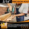 10Pcs Drywall Router Bits 3/16 Drywall Drill Cutting Bits M2 Speed Steel Spiral Downward Router Cutout Rotary Guidepoint Guidep