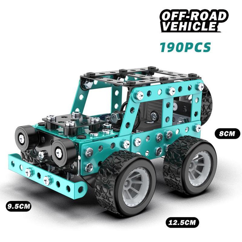Stem Constructing Toys Ideal For Boys Age 8+Off-road Vehicle Series KidsMetal Building Learning-Focused Blocks