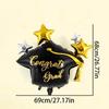 3/6Pcs Graduation Party Balloon Helium Globe Foil Balloon Congrats Grad School Celebrations 2026 Party Decor Globos Balloons
