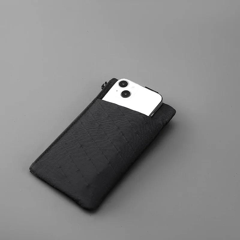 Zip Clutch with Wristband, Passport Holder Zipper Wallet and EDC Carrier - Weatherproof and RFID Blocking - 3 External Slots