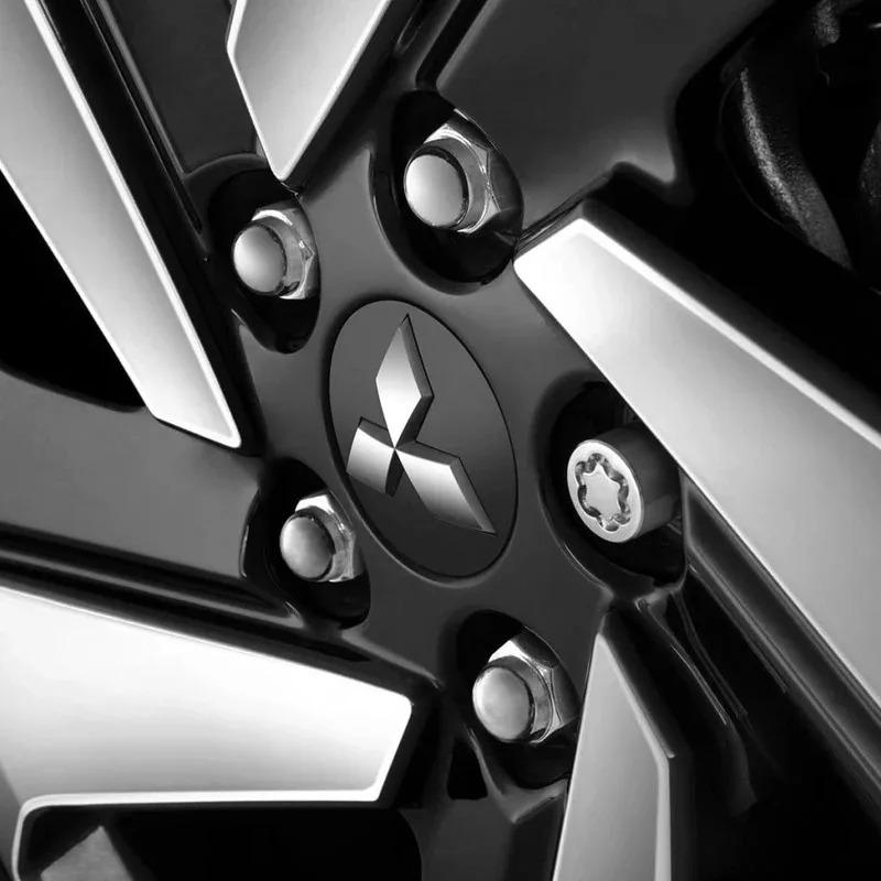 4pcs Car Wheel Center Hub Caps Rims Cover Logo car Accessories For Mitsubishi RalliArt ASX Pajero Montero Lancer wszm26