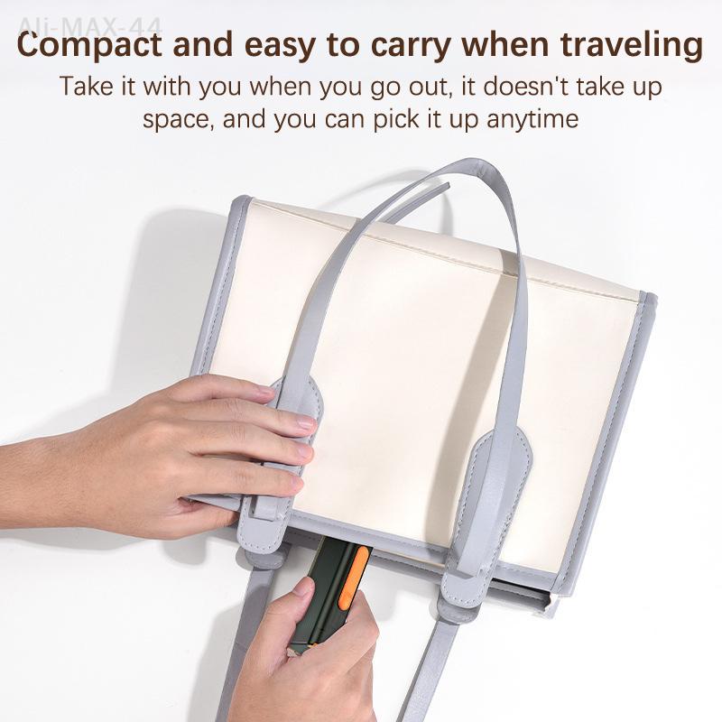 Automatic Dental Floss Dispenser with Mirror Bottom Reusable Organizer Case for Oral Hygiene Auto Floss Storage Box