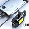 Mini XPE Work Light 1000LM COB LED Pocket Keychain Light USB Rechargeable Foldable Flashlight Waterproof For Outdoor Camping