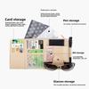 Car Sun Visor Clip Organizer Box,Zipper Storage Bag For Holding Sunglasses,Cards,Tickets Holder Convenient Practical Accessories