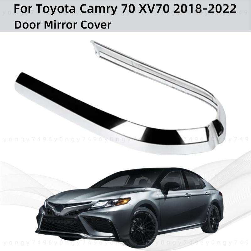 Car Rearview Accessories Chrome Plated For Toyota Camry 70 XV70 2018 Side Door Mirror Cover Trim Paste Style