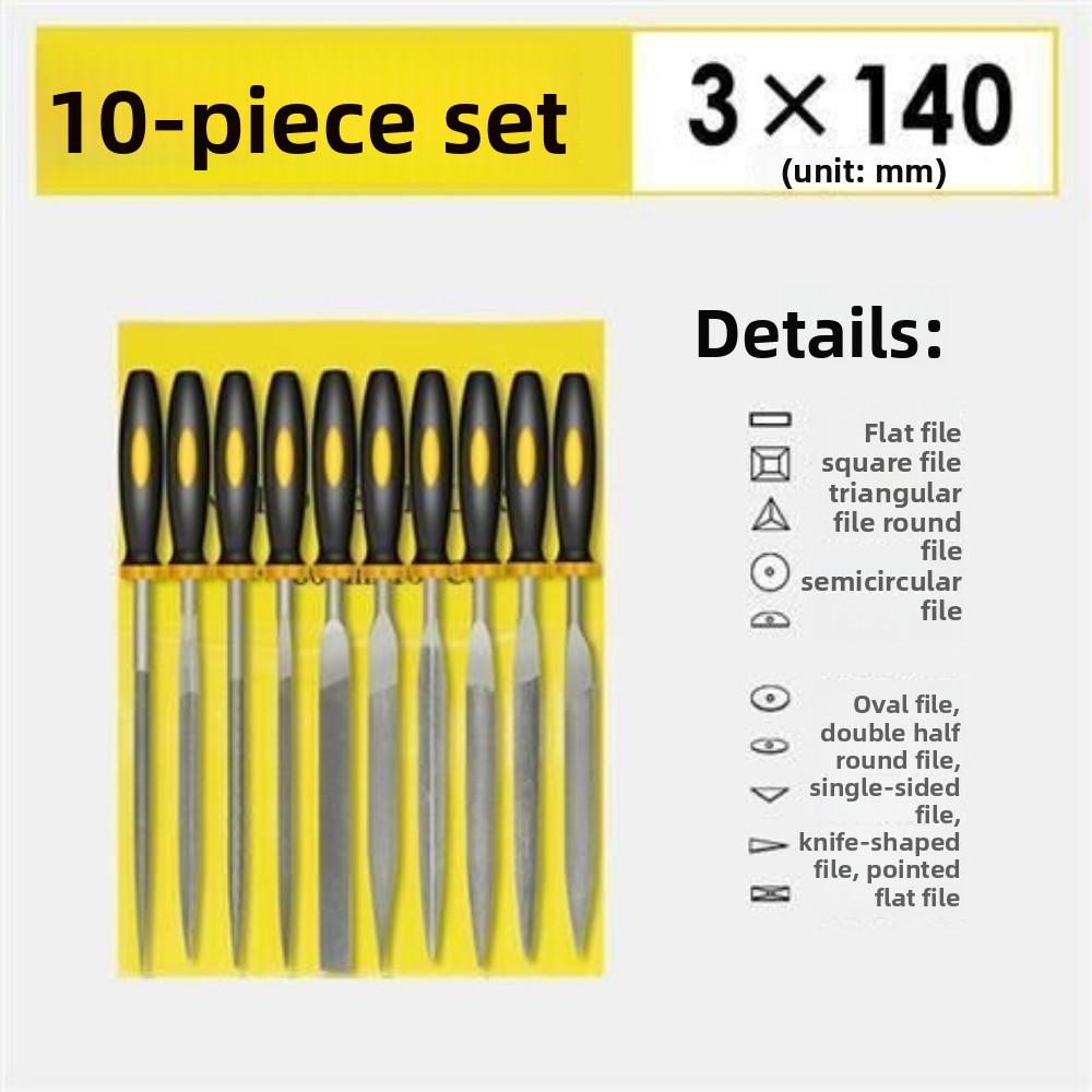 Round Half Round Flat Square Triangle Hand File Set Alloy Steel Precision Files for Metal Woodwork Wood Carving Tool Kit Set DIY