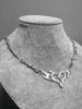 Geometric Heart Necklace With Electroplated Alloy Pendant For Men And Women