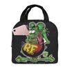 Bootleg Rat Fink Insulated Lunch Bag for Women Children Portable Food Boxes Thermal Lunch Box Tote