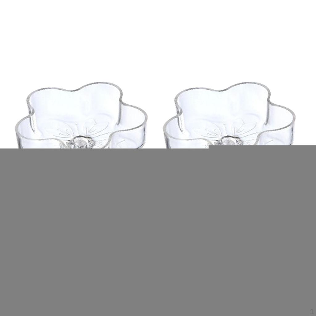 2 Easy-to-install Mini Acrylic Shrimp Feeders with Suction Cup.