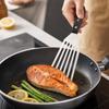 Stainless Slotted Turner Spatula for Cooking Steak and Fish - Flat for Grill, Griddle and Frying Pan