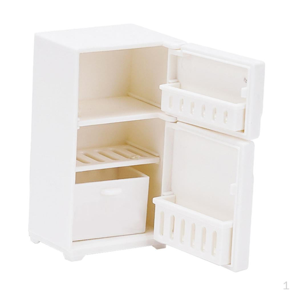 

Модель холодильника для кукольного домика 1:12 Аксессуары для весов белый