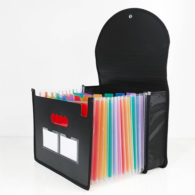 Pockets Accordian File Folder Expanding File Organizer Filing Box Multicolored Paper/Bill/Receipt/Document Holder Bag A4