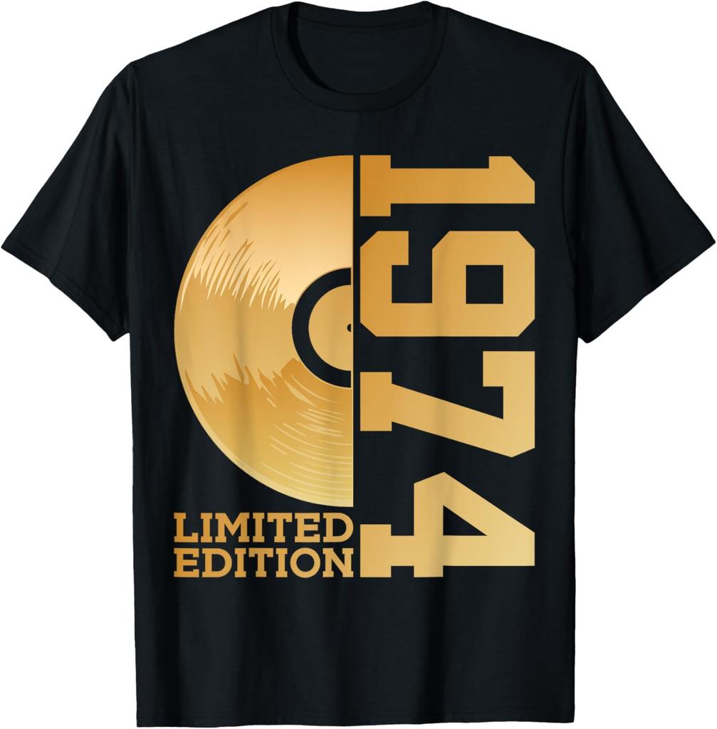 Limited Edition 1974 51th Birthday Born 1974 T-Shirt Print Original Design Gifts T Shirts Mens Clothing Camisas Streetwear