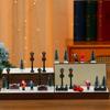 Christmas Desktop Scene Decoration Set Resin Figurines Xmas Ornaments Small
