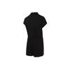 Puma SS21 Solid Color Zipper Drawstring Romper Women Romper Black 532849-01